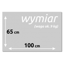 Szklana tablica magnetyczna 100x65 cm MAPA ŚWIAT M117