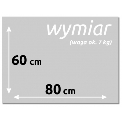 Szklana tablica magnetyczna 80x60 cm MAPA ŚWIAT M114