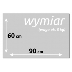 Szklana tablica magnetyczna 90x60 cm MAPA ŚWIAT M116
