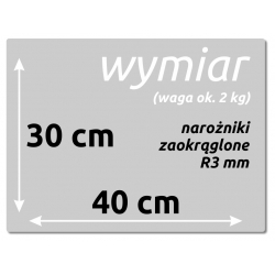 Szklana tablica magnetyczna 30x40 cm CIEMNO-CZERWONY