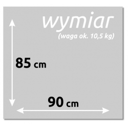 Szklana tablica magnetyczna 90x85 cm CIEMNO-CZERWONY