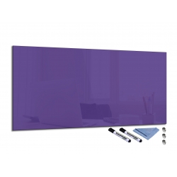 Szklana tablica magnetyczna 125x60 cm PURPUROWY