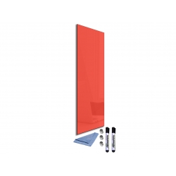 Szklana tablica magnetyczna 50x14 cm POMARAŃCZOWO-CZERWONY