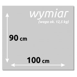 Szklana tablica magnetyczna 100x90 cm CYTRYNOWY
