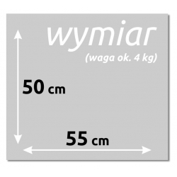 Szklana tablica magnetyczna 55x50 cm CYTRYNOWY