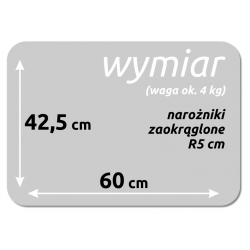 Szklana tablica magnetyczna 60x42,5 cm POMARAŃCZOWO-CZERWONY